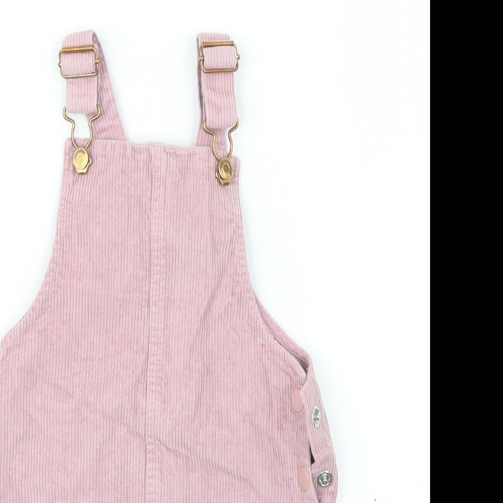 E-vie Girls Purple   Pinafore/Dungaree Dress  Size 4-5 Years