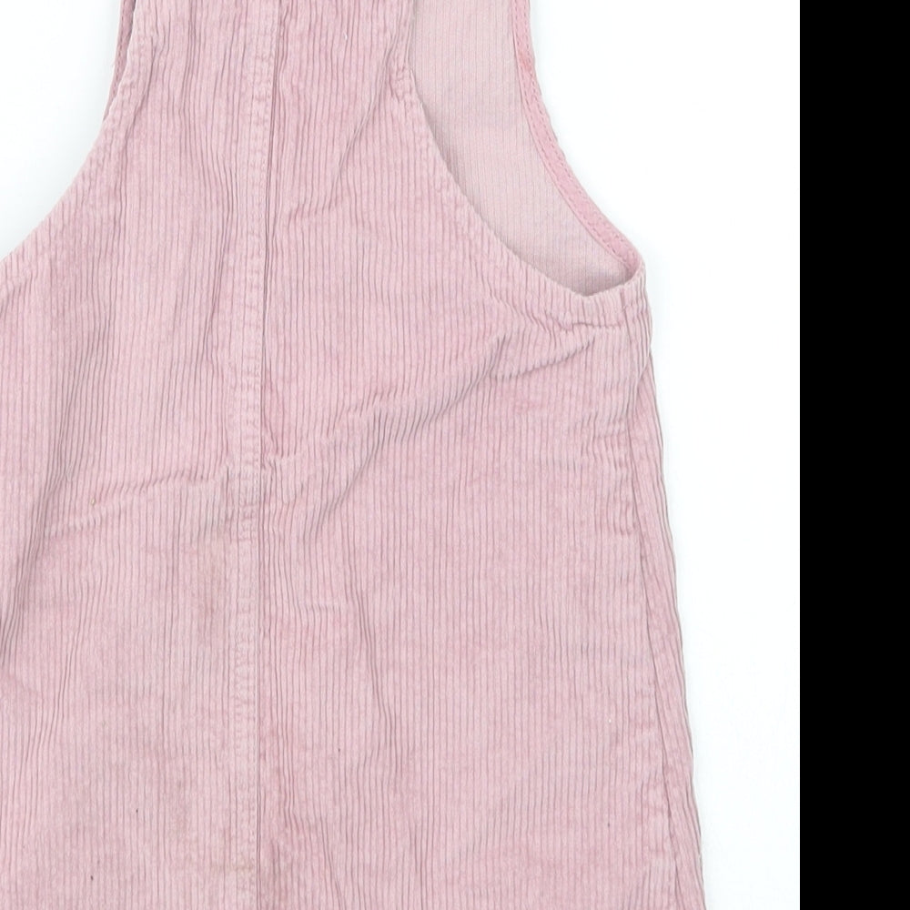 E-vie Girls Purple   Pinafore/Dungaree Dress  Size 4-5 Years