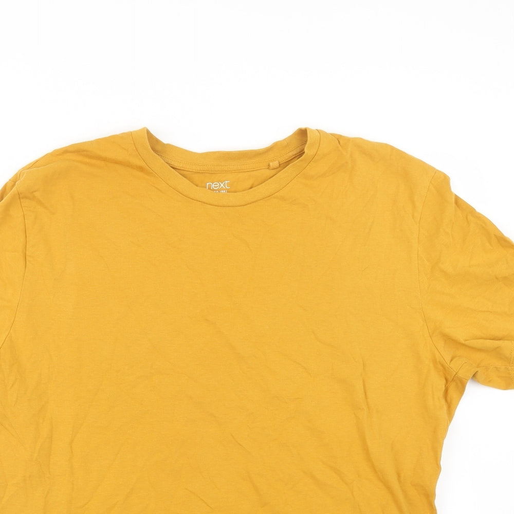 NEXT Mens Yellow    T-Shirt Size L