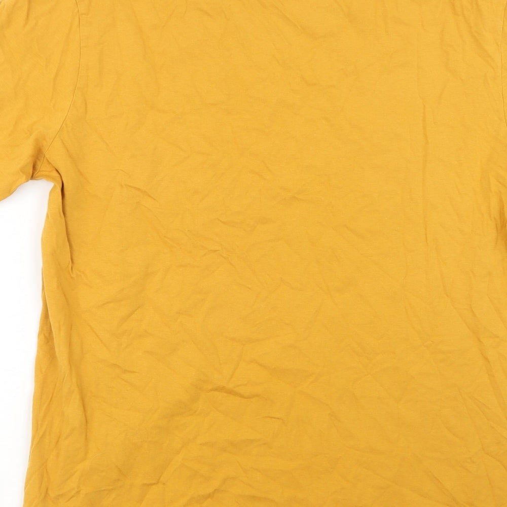 NEXT Mens Yellow    T-Shirt Size L