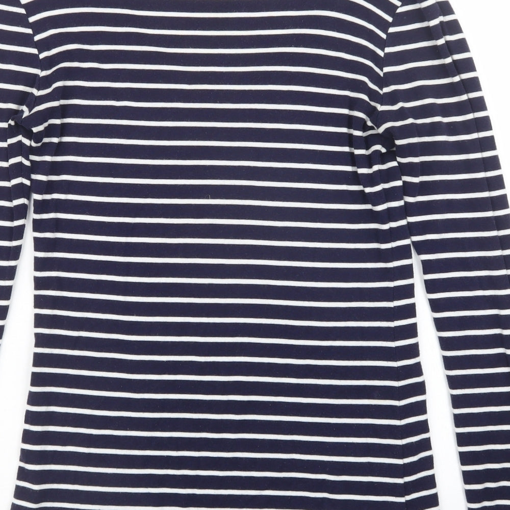 Gap Womens Blue Striped  Basic T-Shirt Size M