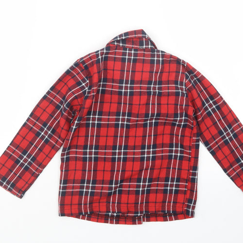 In the Style Girls Red Check  Basic Button-Up Size 4 Years