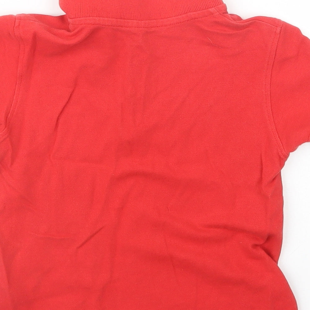 Marks and Spencer Boys Red   Basic Polo Size 2-3 Years