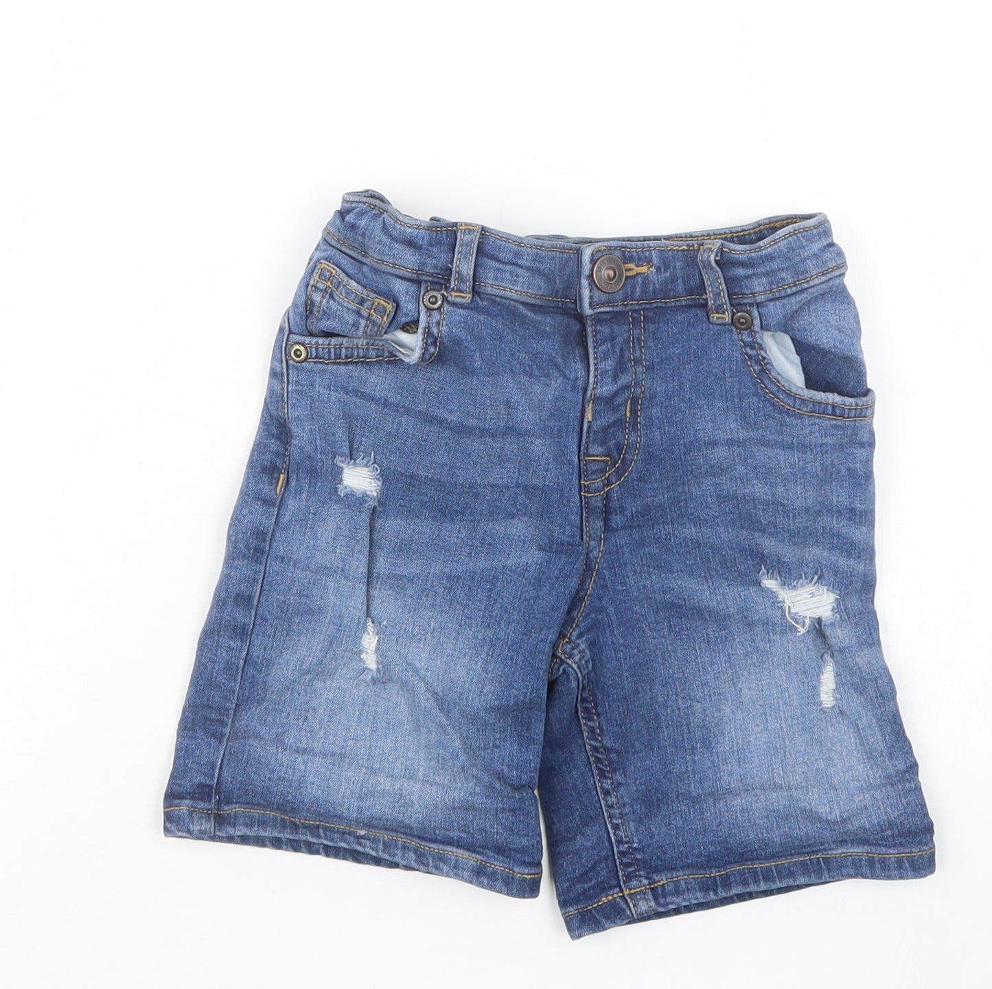 River Island Boys Blue  Denim Bermuda Shorts Size 3-4 Years