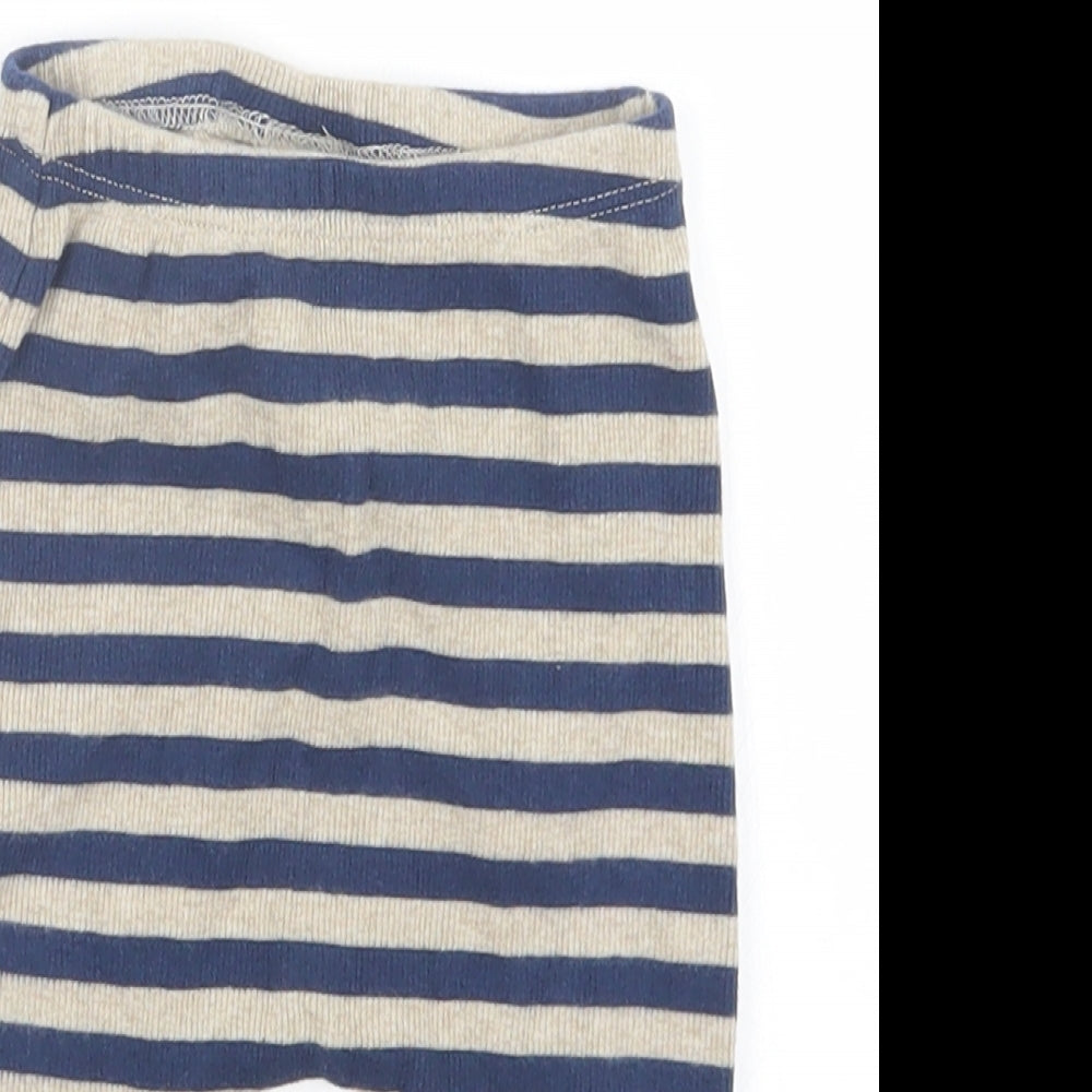 NEXT Boys Blue Striped  Capri Trousers Size 6-9 Months