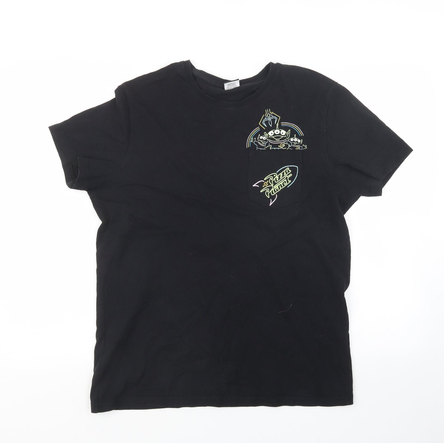 George Mens Black    T-Shirt Size M  - Toy Story