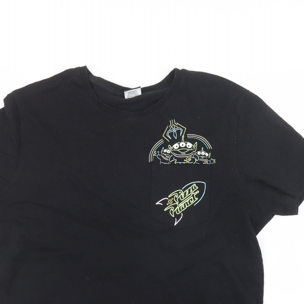 George Mens Black    T-Shirt Size M  - Toy Story