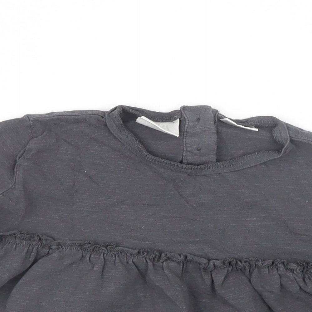 Zara Girls Grey   Basic T-Shirt Size 2-3 Years