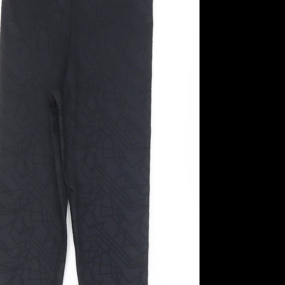 Boux Sport Womens Black   Capri Leggings Size 10 L25.5 in