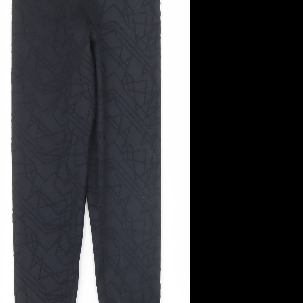 Boux Sport Womens Black   Capri Leggings Size 6 L25.5 in