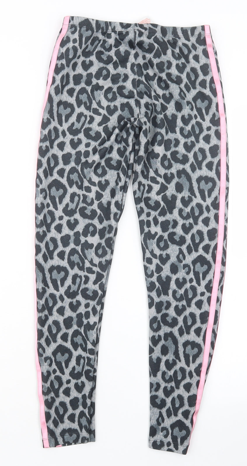 adidas Girls Grey Animal Print  Capri Trousers Size 11-12 Years