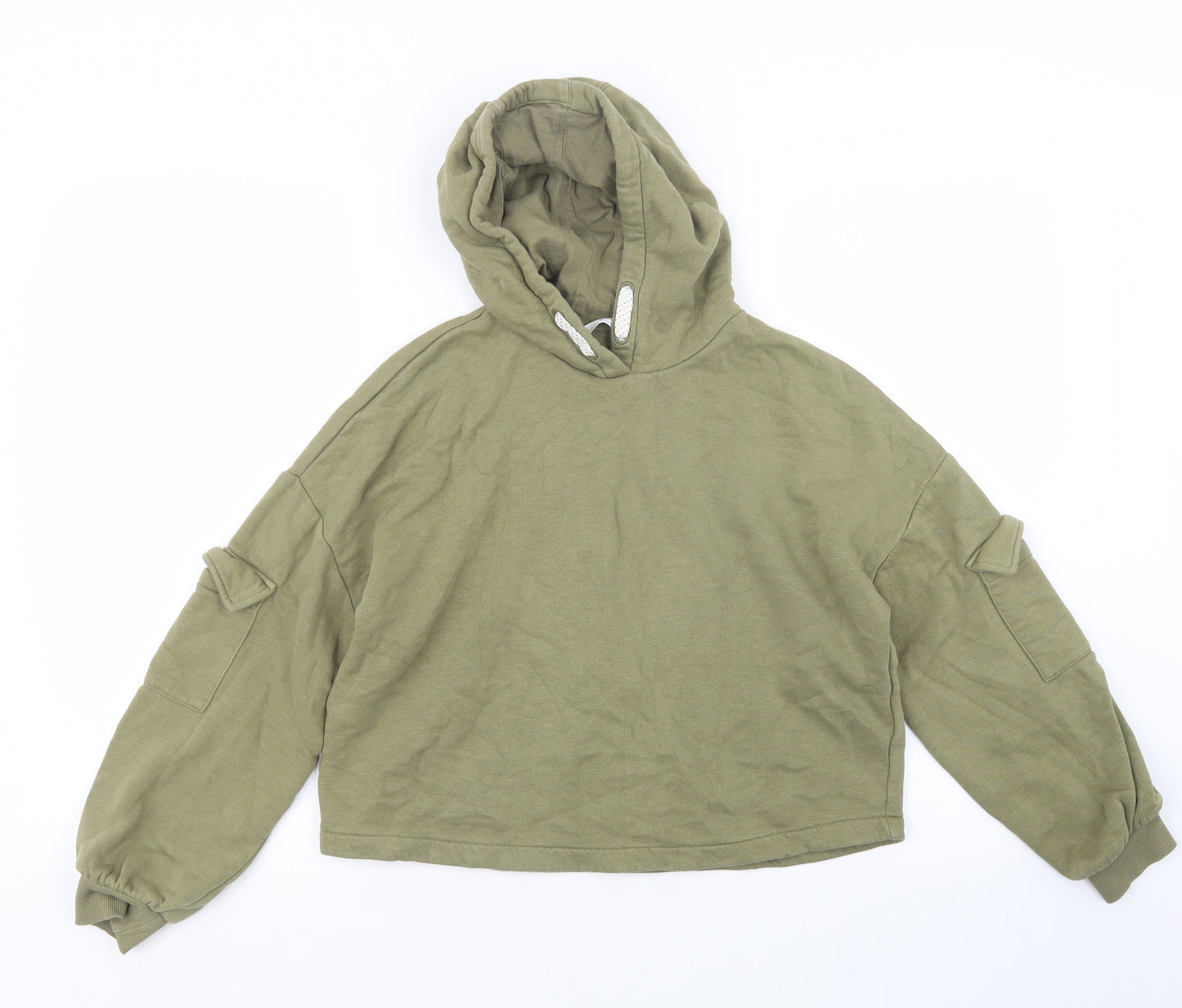 Marks and Spencer Girls Green   Pullover Hoodie Size 11-12 Years