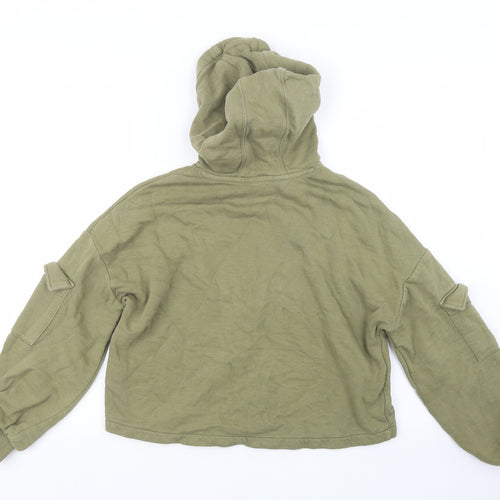 Marks and Spencer Girls Green   Pullover Hoodie Size 11-12 Years