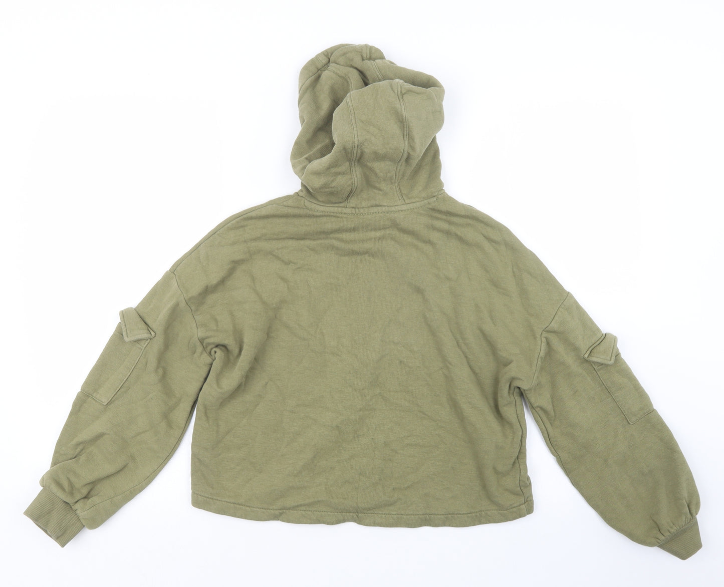 Marks and Spencer Girls Green   Pullover Hoodie Size 11-12 Years