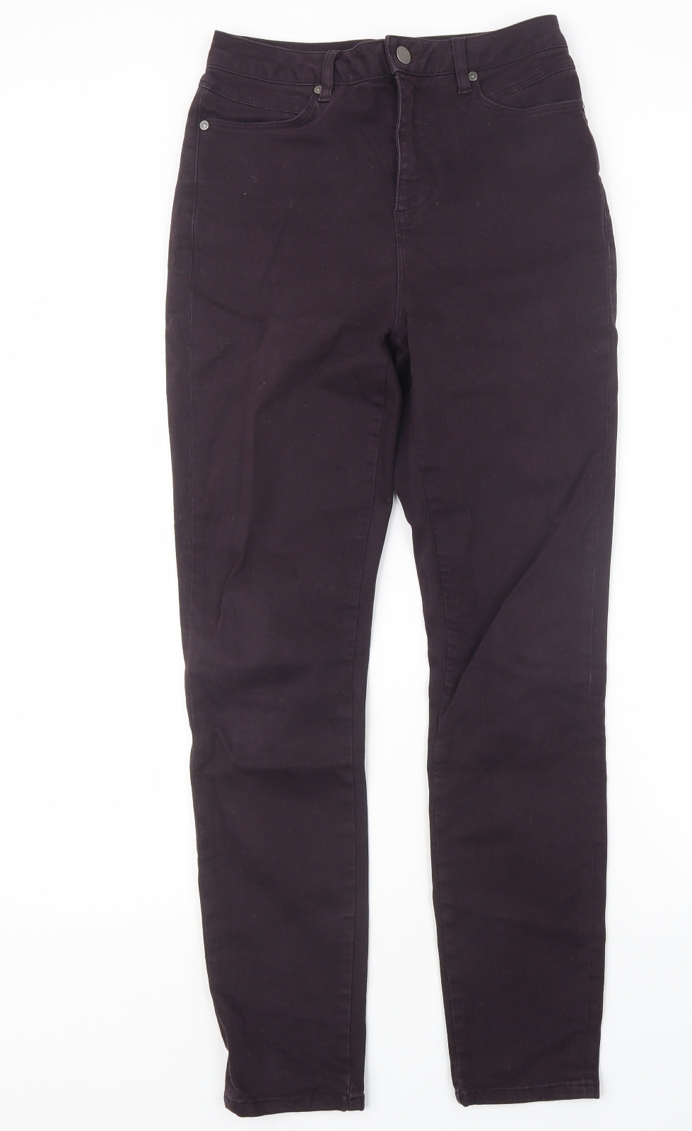 Mint Velvet Womens Purple   Straight Jeans Size 10 L28 in