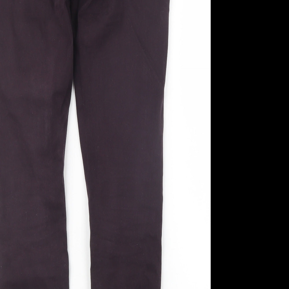 Mint Velvet Womens Purple   Straight Jeans Size 10 L28 in