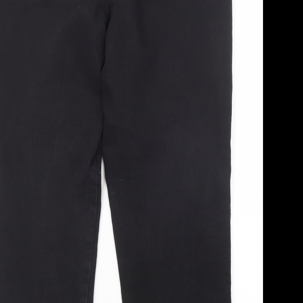 Bonmarché Womens Black  Denim Straight Jeans Size 20 L26 in