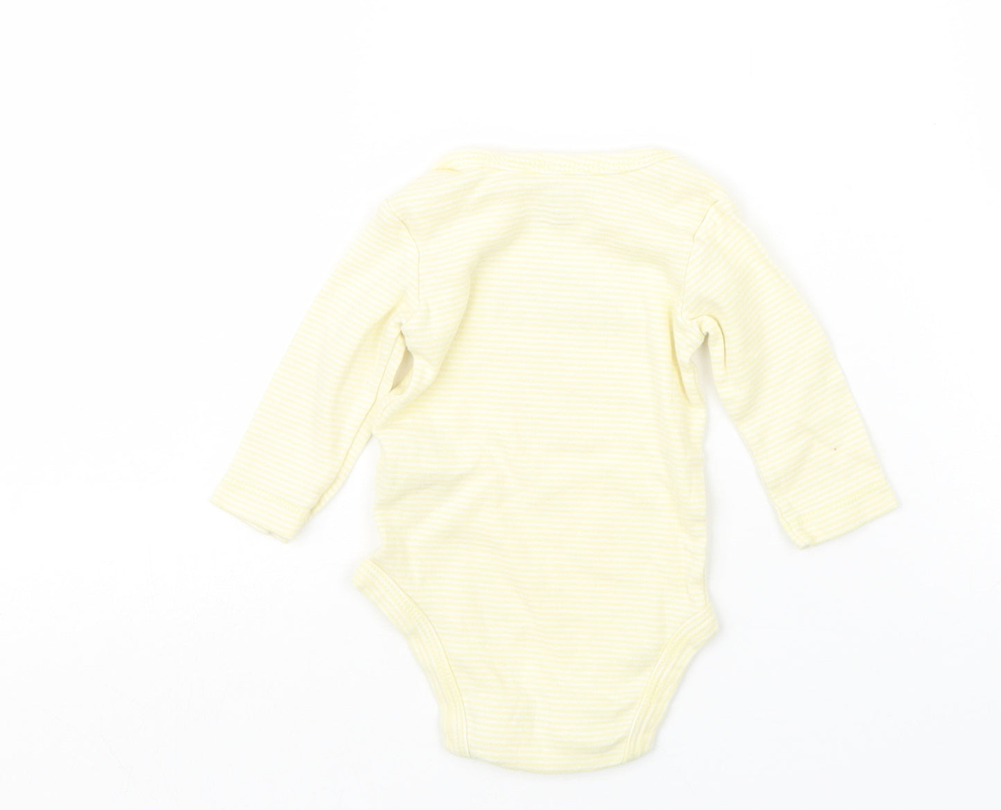 Carter's Girls Yellow Striped  Babygrow One-Piece Size 0-3 Months