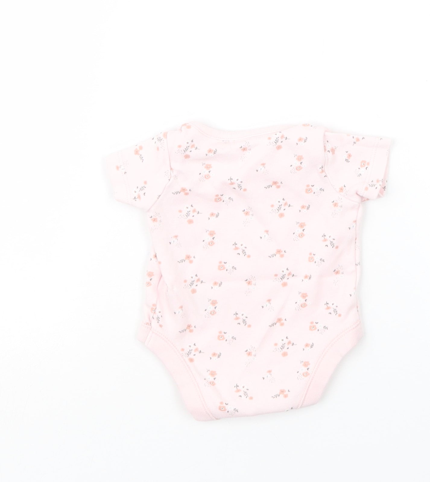 F&F Girls Pink Floral  Babygrow One-Piece Size Newborn