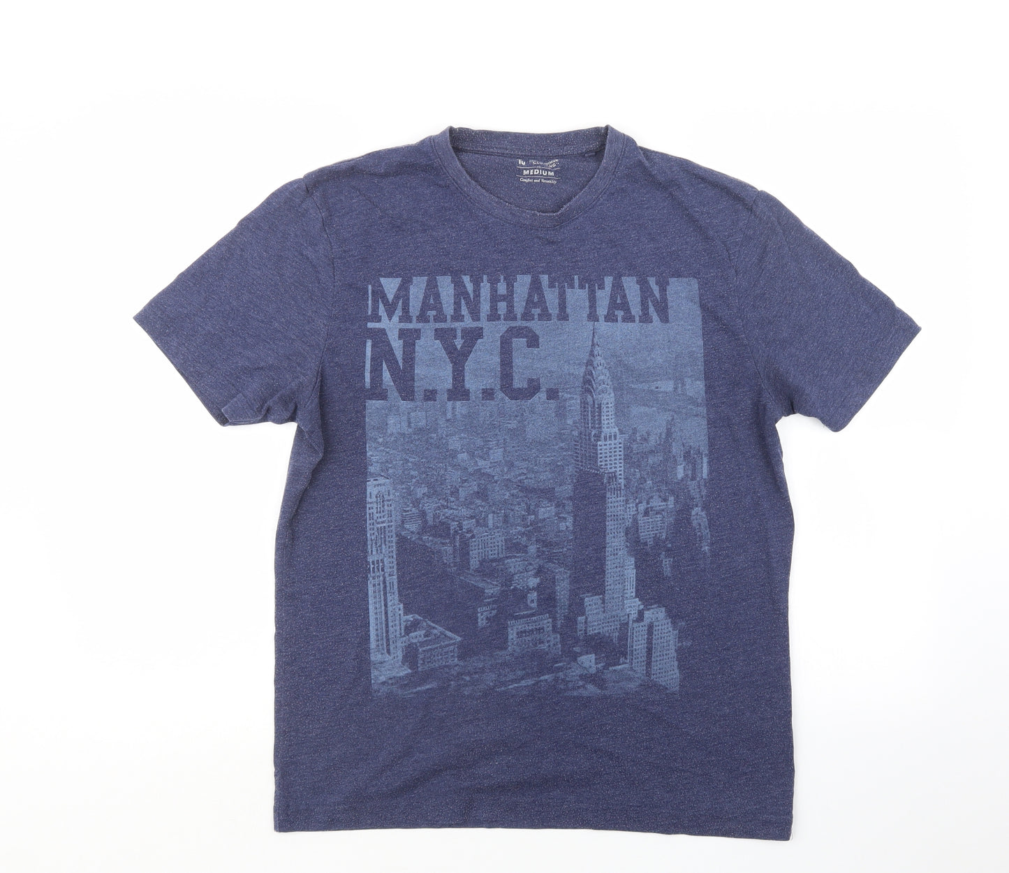 TU Mens Blue    T-Shirt Size M