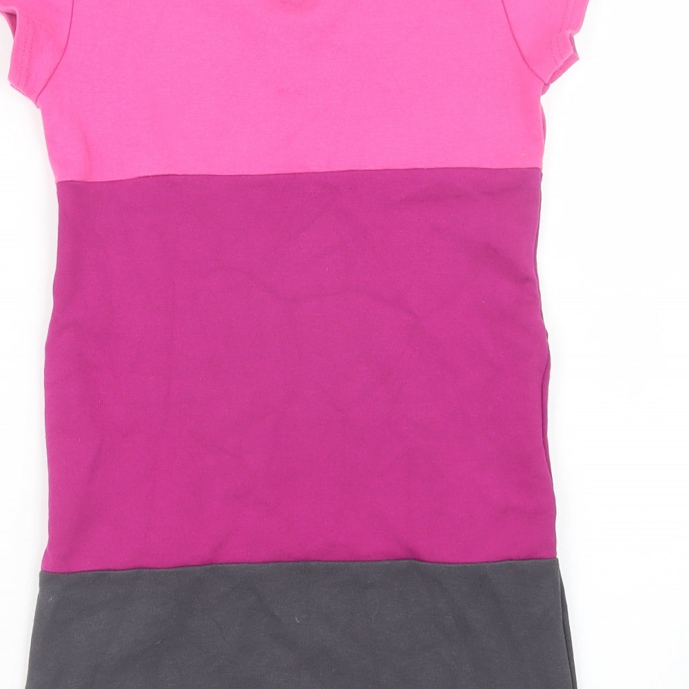 here there Girls Pink   Basic T-Shirt Size 11-12 Years  - Long