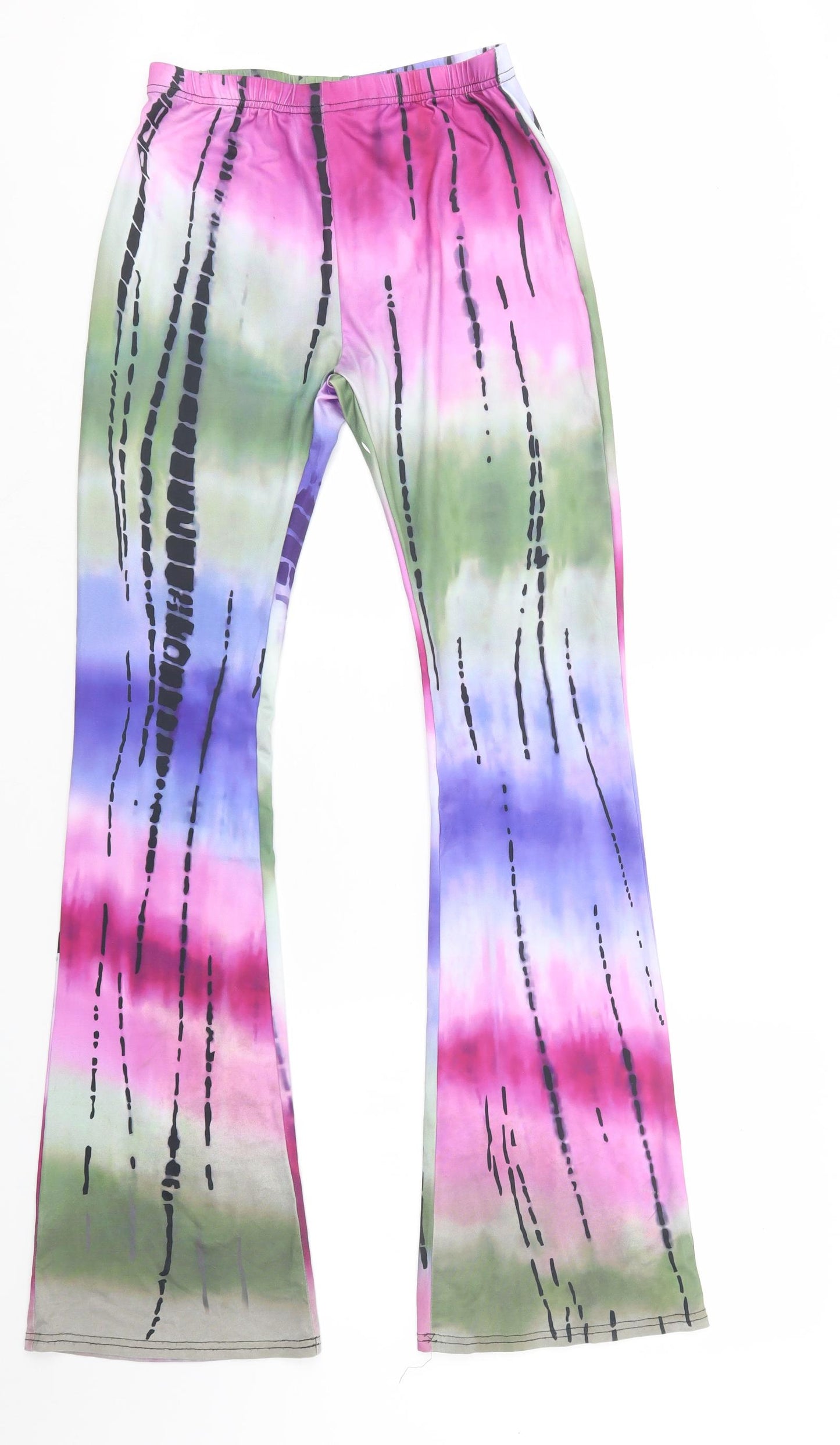 Preworn Womens Purple Geometric  Trousers  Size S L32.5 in