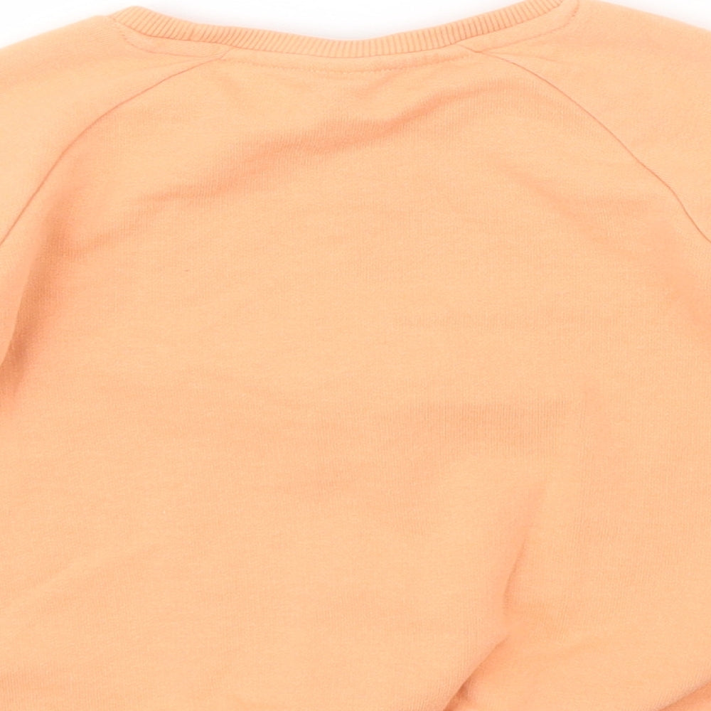 TU Girls Orange   Pullover Jumper Size 3-4 Years