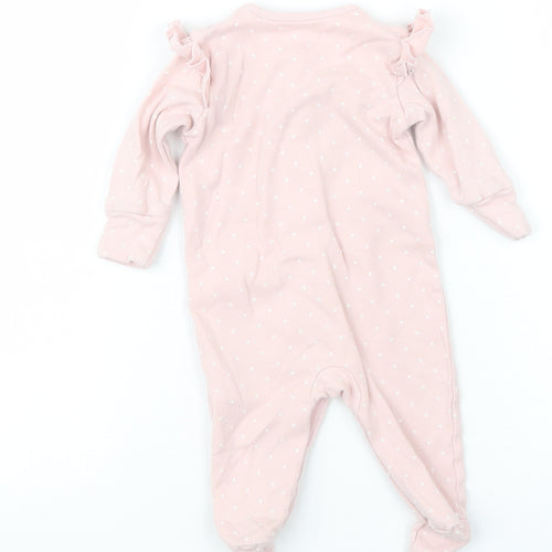 Matalan Girls Pink Polka Dot  Babydoll One Piece Size 0-3 Months