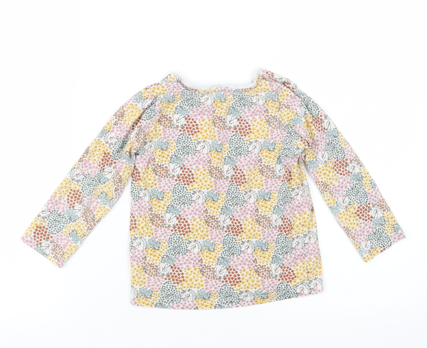 Matalan Girls Pink Floral  Basic T-Shirt Size 3-4 Years