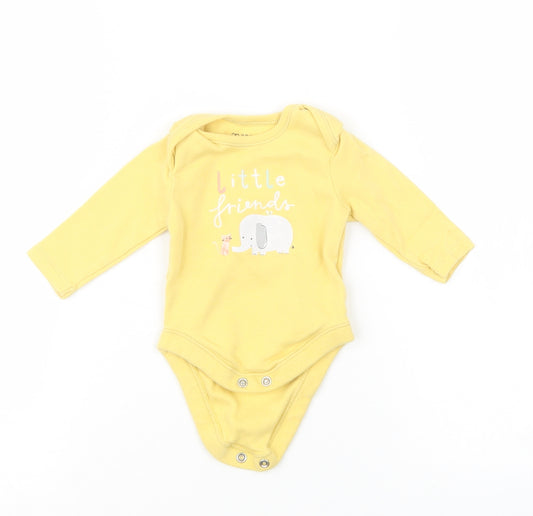 Primark Girls Yellow   Babygrow One-Piece Size 0-3 Months