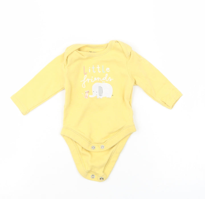 Primark Girls Yellow   Babygrow One-Piece Size 0-3 Months
