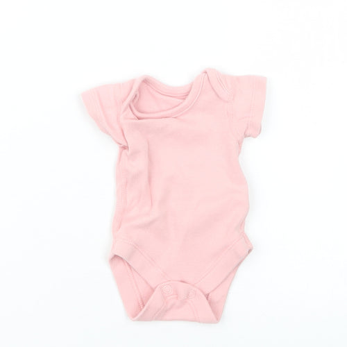 Marks and Spencer Girls Pink   Babygrow One-Piece Size Newborn