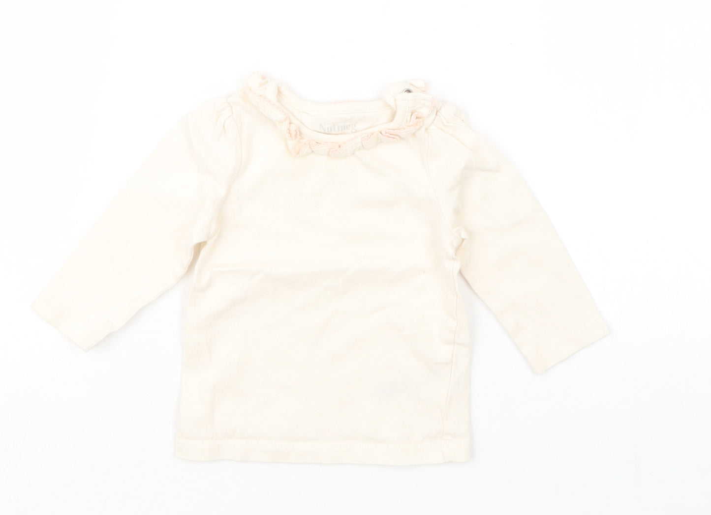Nutmeg Girls Pink   Basic T-Shirt Size 0-3 Months