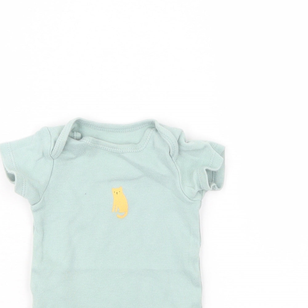 TU Boys Green   Babygrow One-Piece Size 0-3 Months