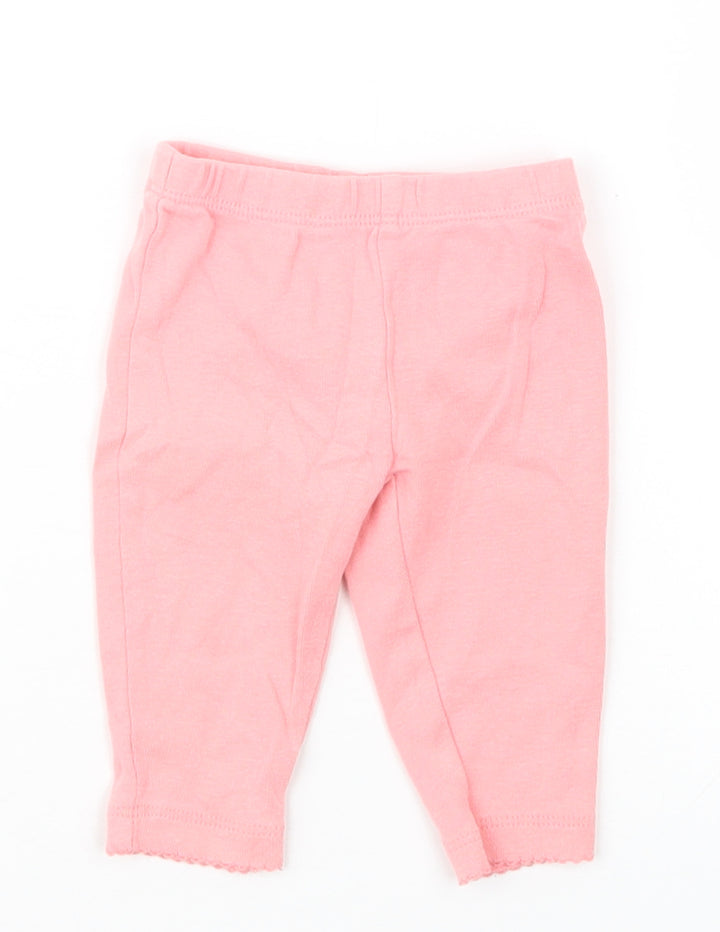 Carter's Girls Pink Capri Leggings Size 0-3 Months
