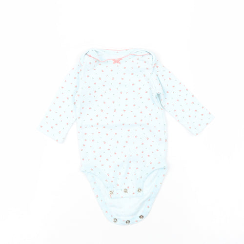 Carter's Girls Blue Fair Isle  Babygrow One-Piece Size 0-3 Months