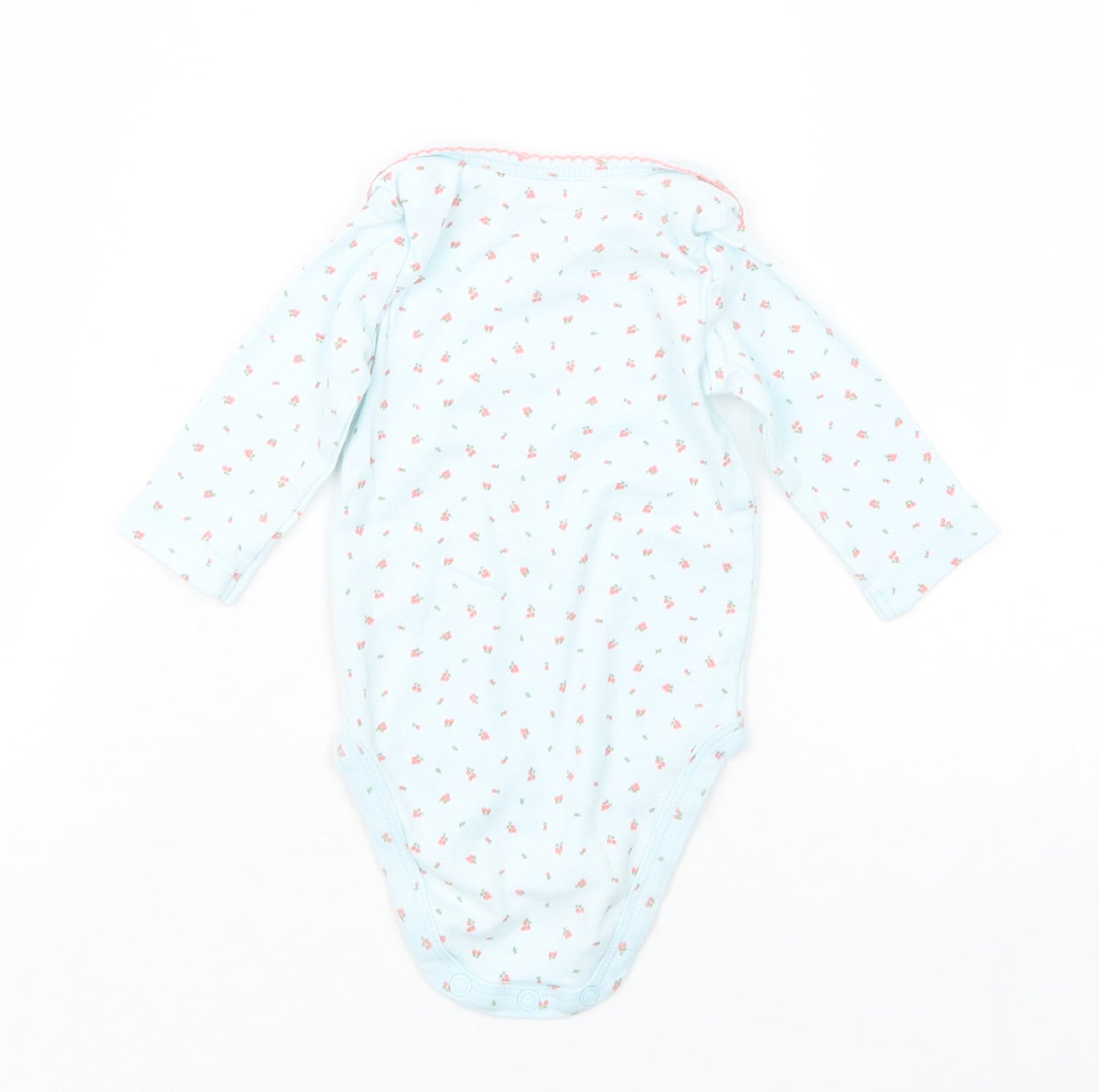 Carter's Girls Blue Fair Isle  Babygrow One-Piece Size 0-3 Months