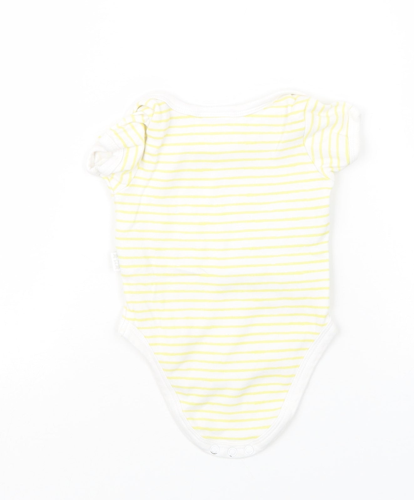 Watch Me Grow Baby Yellow Striped  Babygrow One-Piece Size 0-3 Months