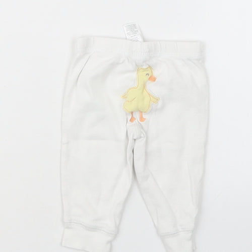 Carter's Girls White   Capri Trousers Size 0-3 Months