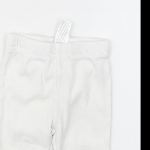 Carter's Girls White   Capri Trousers Size 0-3 Months