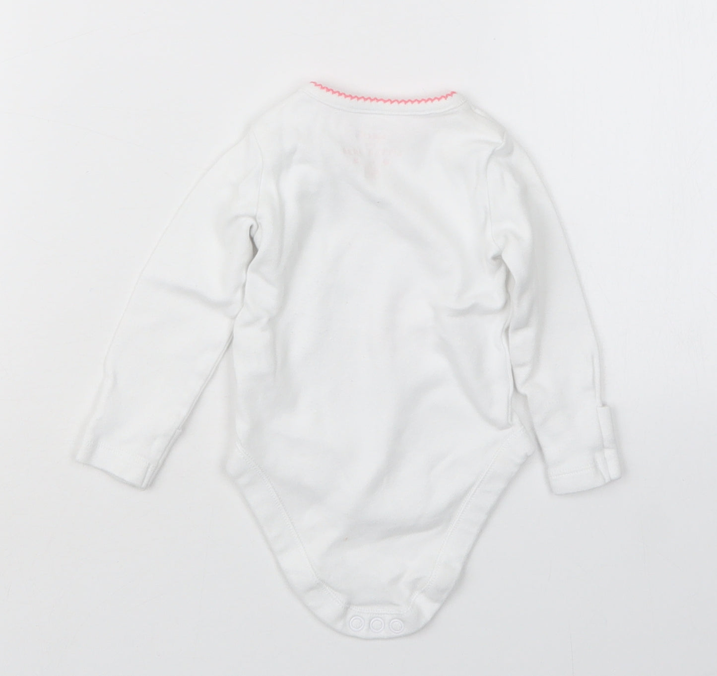 F&F Girls White   Babygrow One-Piece Size 0-3 Months