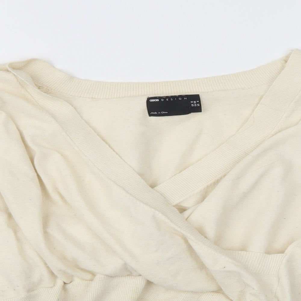 ASOS Womens Beige  Knit Pullover Jumper Size 10