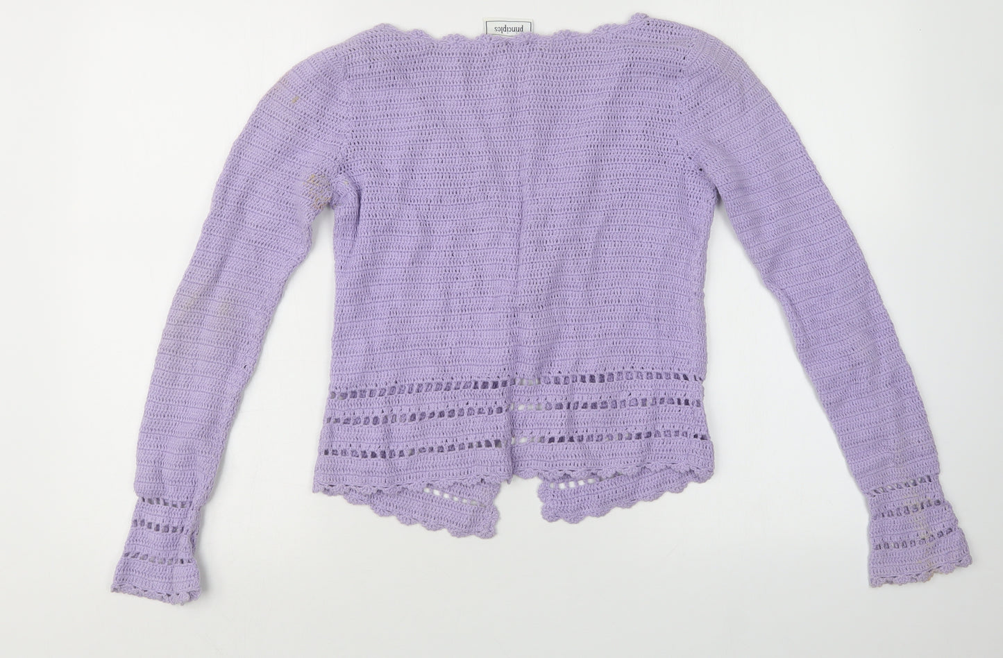 Principles Womens Purple  Knit Cardigan Jumper Size S