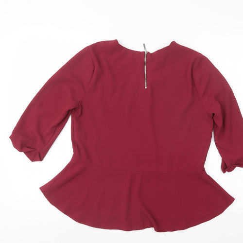 Atmosphere Womens Purple   Basic Blouse Size 12