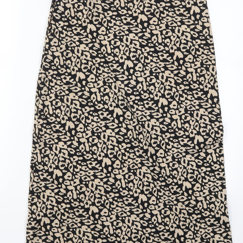 Blossom Womens Beige Animal Print  Straight & Pencil Skirt Size 10