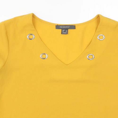 Primark Womens Yellow   Basic Blouse Size 12