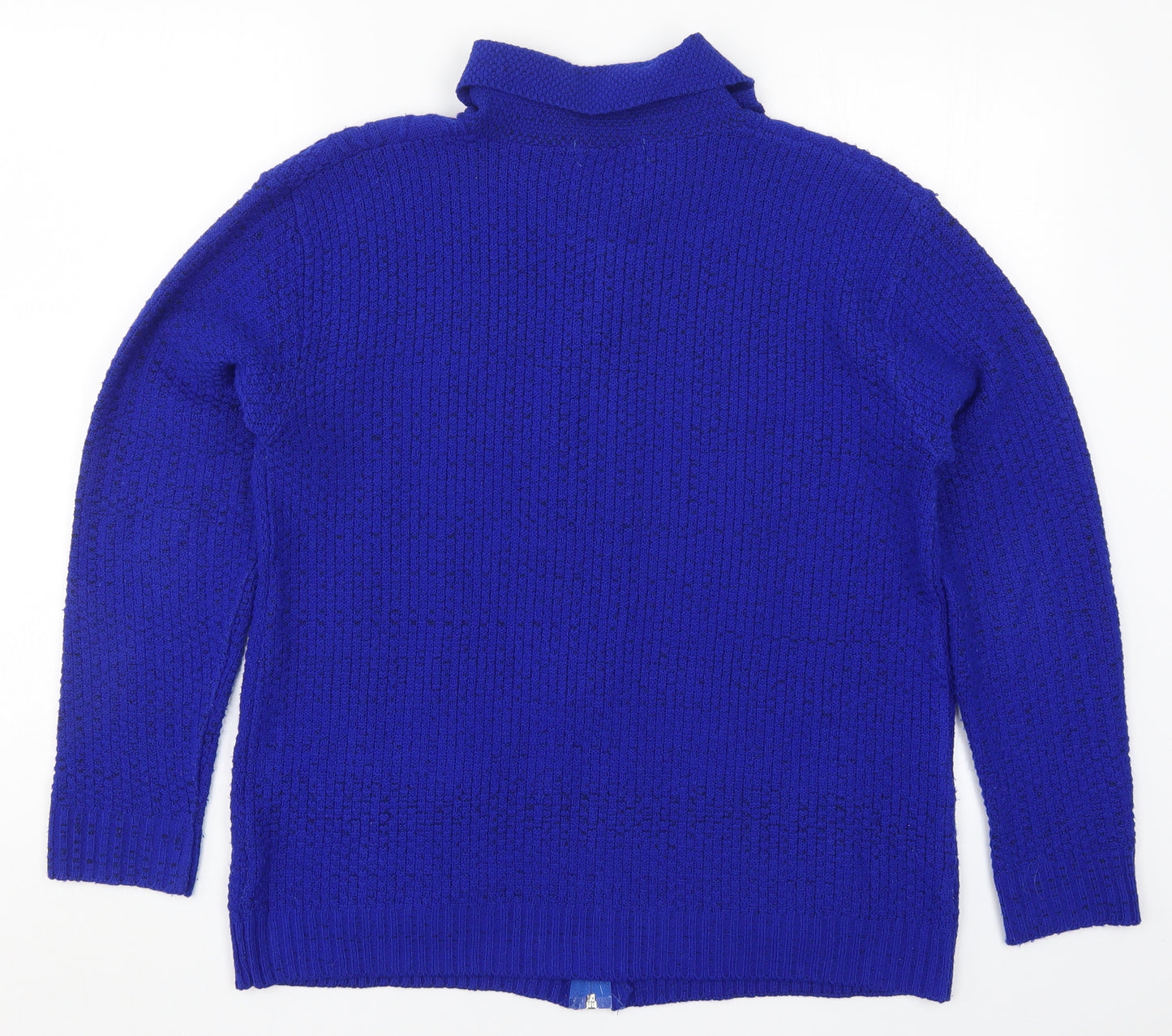 Glimpse Womens Blue   Full Zip Jumper Size 2XL