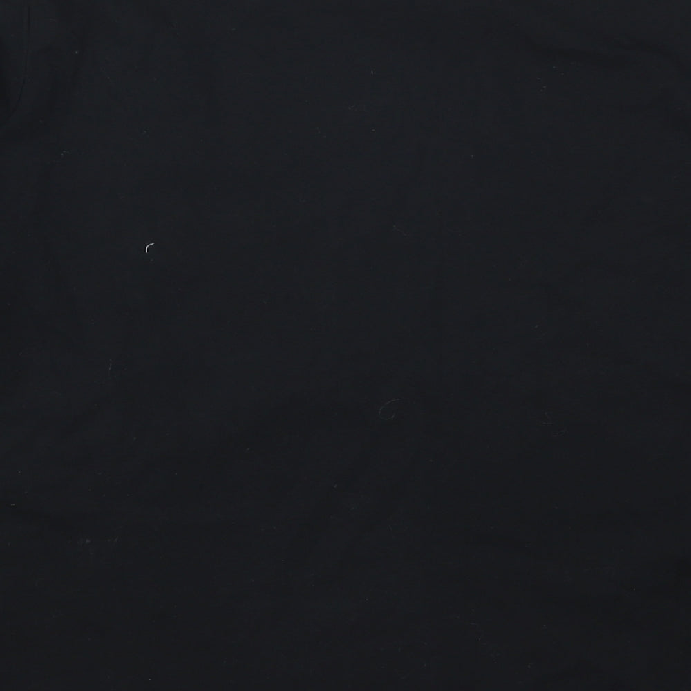 Bob Mackie Womens Black   Basic T-Shirt Size XL