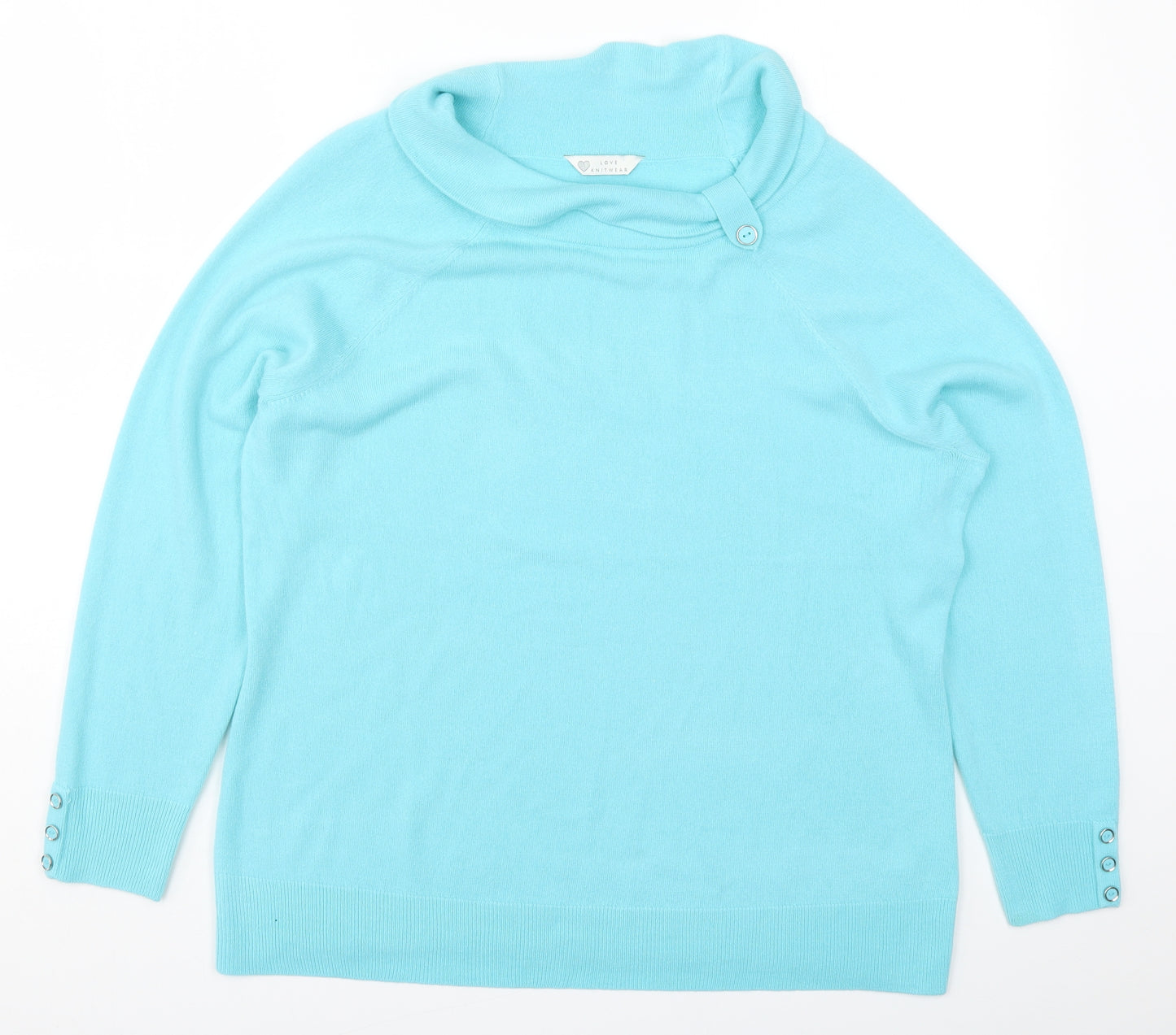 BHS Womens Blue  Knit Pullover Jumper Size 20