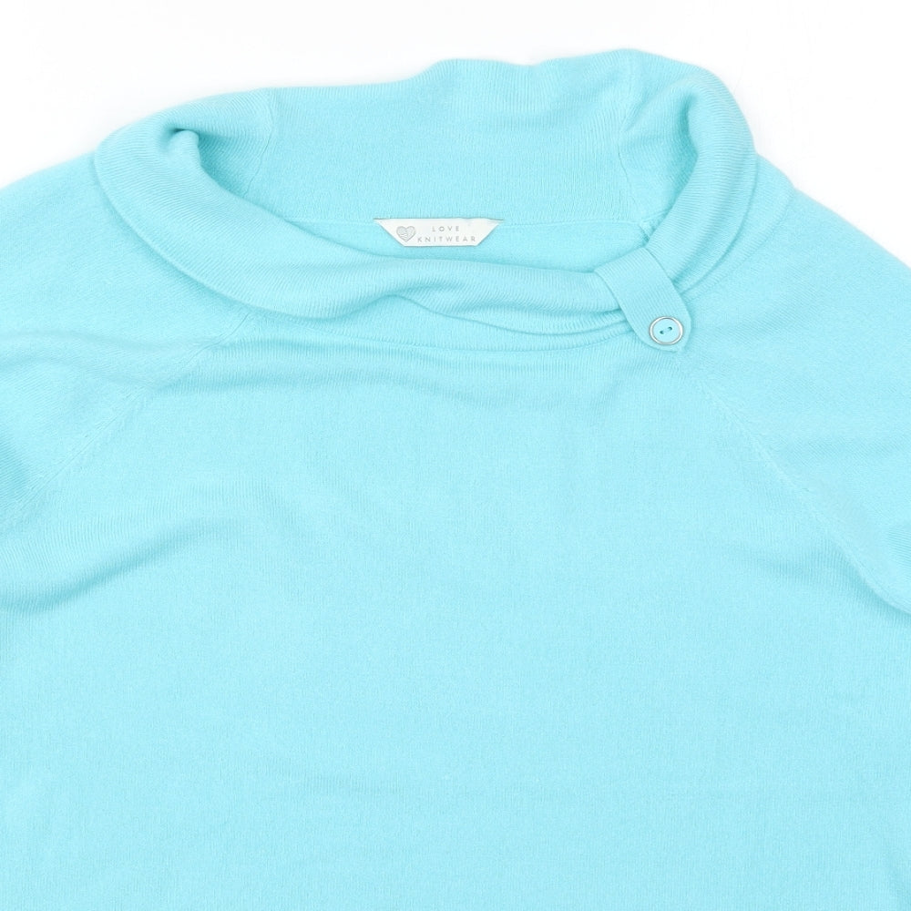 BHS Womens Blue  Knit Pullover Jumper Size 20